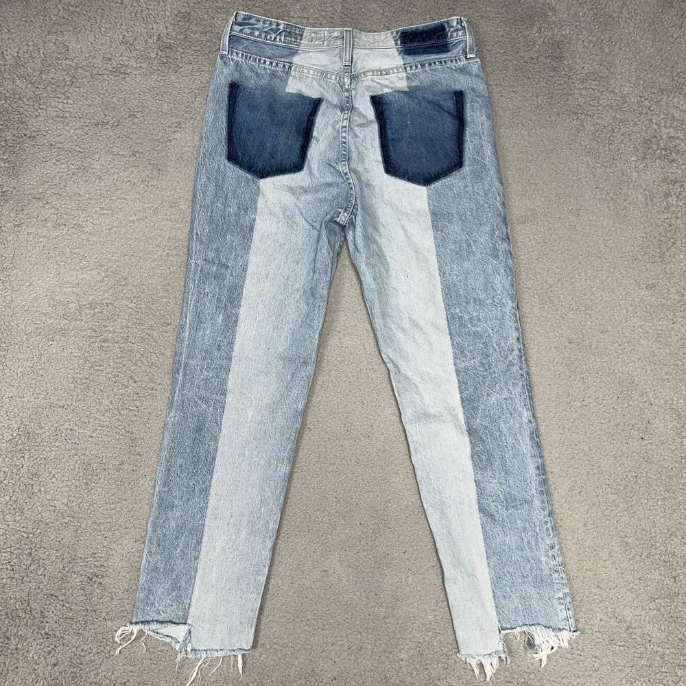 AG Adriano Goldschmied The Phoebe Jeans Women's 29R x 27 Blue AG-ed Denim Frayed